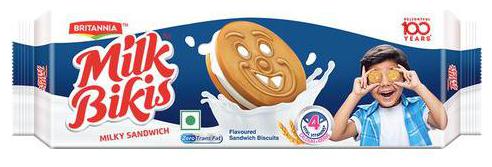 Biscuit Britannia Milk Bikis Cream 200 g